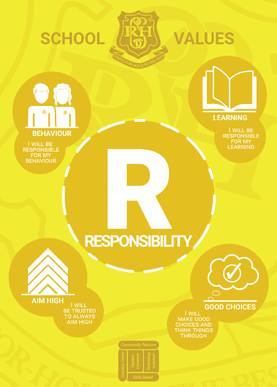 Responsibility RCHS school value image.